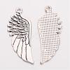 Tibetan Style Alloy Wing Large Pendants EAAA036Y-NF-2