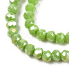 Electroplate Glass Beads Strands EGLA-A034-P8mm-B24-3
