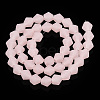 Imitation Jade Frosted Glass Bead Strands EGLA-A039-J6mm-MD07-2