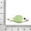 Handmade Porcelain with 304 Stainless Steel Pendants SA-CBA2018-05G-03-3