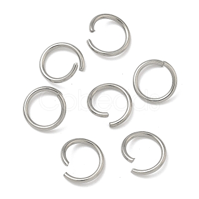 Tarnish Resistant 304 Stainless Steel Open Jump Rings STAS-E066-08-10mm-1