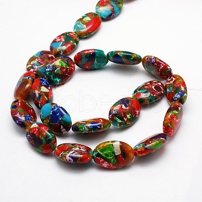 Synthetic Imperial Jasper Bead Strands G-I099-05D-1