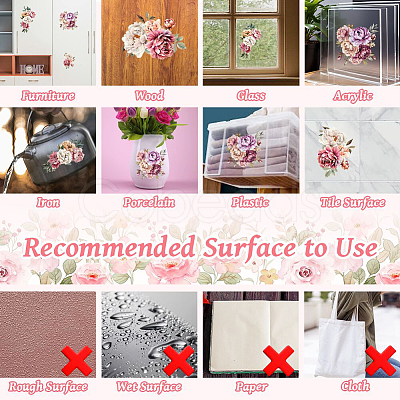 3 Sheets 3 Styles PVC Waterproof Decorative Stickers DIY-WH0404-487-1