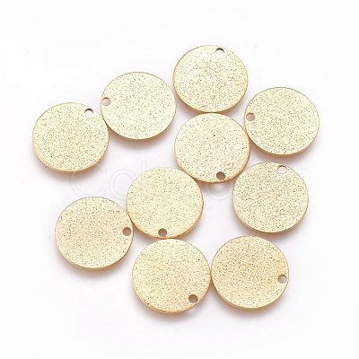 Ion Plating(IP) 304 Stainless Steel Charms STAS-E455-02G-15mm-1