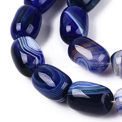 Natural Agate Beads Strands G-N356-02B-08-1
