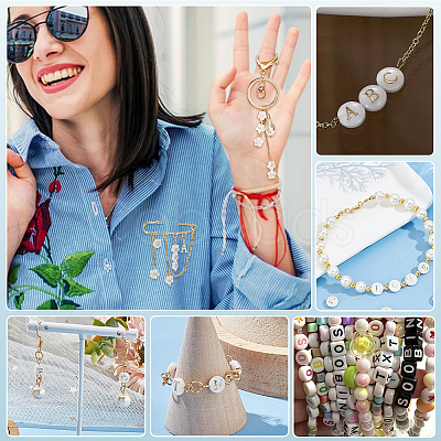 26Pcs 26 Styles Natural White Shell Flower Beads BSHE-PH0001-60-1