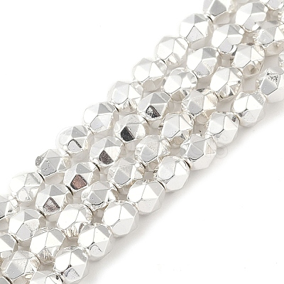 Electroplated Synthetic Non-Magnetic Hematite Beads Strands G-U003-09-1