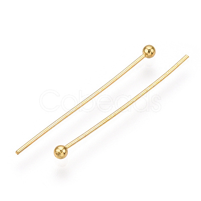 Brass Ball Head Pins X-KK-G331-10-0.6x25-1