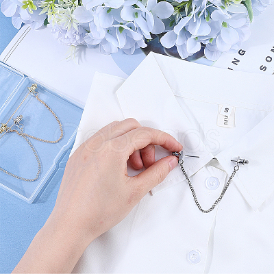 Zinc Alloy Hanging Chain Brooches FIND-GF0006-87D-1
