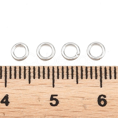 Brass Closed Jump Rings KK-D257-01P-06-1