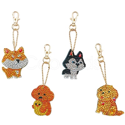 DIY Diamond Painting Keychain Kits DIY-WH0166-39-1