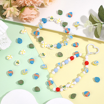 350Pcs Handmade Polymer Clay Beads CLAY-PA0001-46-1