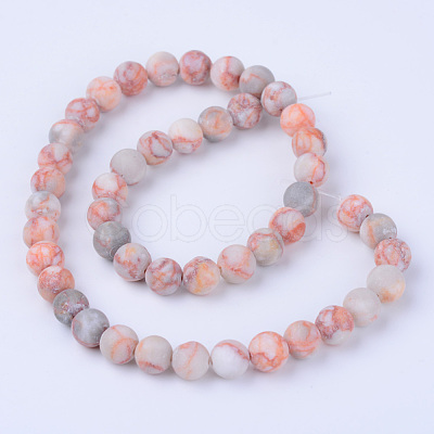 Natural Red Netstone Beads Strands X-G-Q462-10mm-14-1