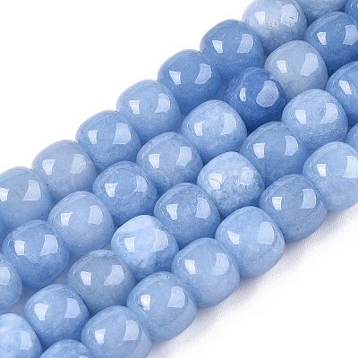 Dyed Natural White Jade Beads Strands X-G-T138-S12-1
