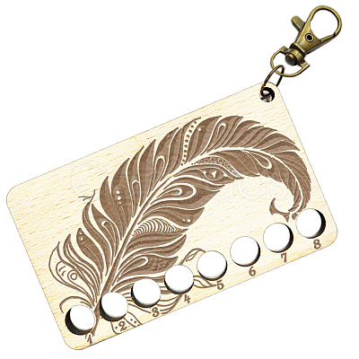  8-Position Wood Embroidery Thread Storage Trays TOOL-WH0056-023-1