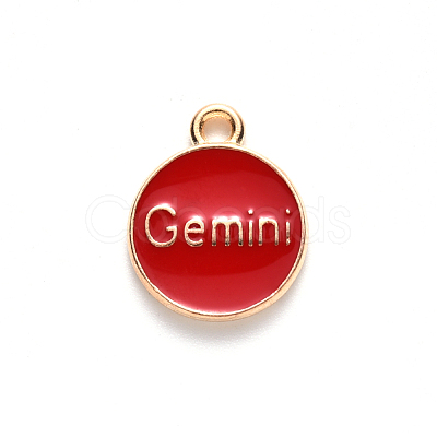 Alloy Enamel Pendants X-ENAM-S124-01A-07I-1