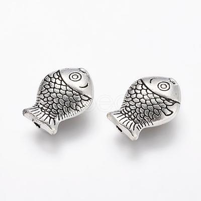 Tibetan Style Alloy Beads X-TIBEB-6794-AS-R-1