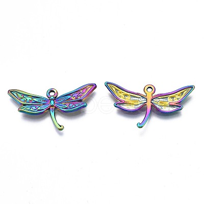 Rack Plating Rainbow Color Alloy Pendants PALLOY-N163-188-1
