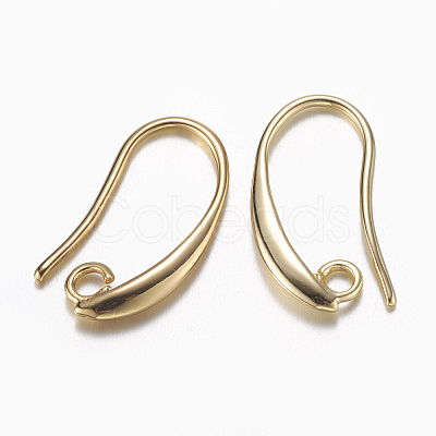 Brass Earring Hooks X-KK-E711-062G-A-1