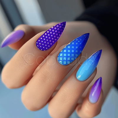 Stainless Steel DIY Nail Art Templates MRMJ-WH0092-066-1