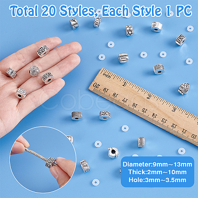 Alloy European Style Clasps PDLC-PH0001-02AS-1