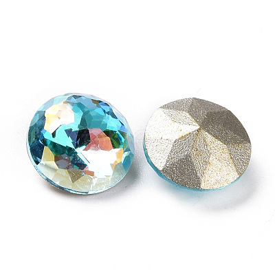 Light AB Style K9 Glass Rhinestone Cabochons RGLA-J036-A-LA-1