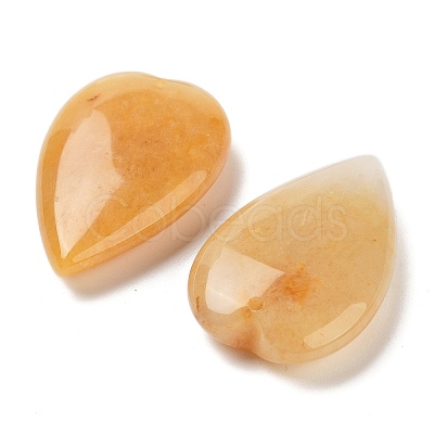 Natural Yellow Aventurine Pendants G-D087-02J-1