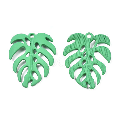 Spray Painted Alloy Pendants PALLOY-N155-114A-1