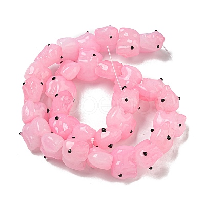 Handmade Transparent Glass Beads GLAA-N0028-01C-1