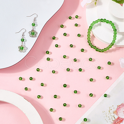 250Pcs Glass Round Beads GLAA-SP0001-49C-1
