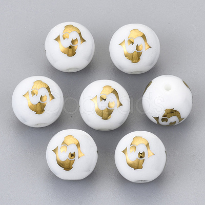 Electroplate Glass Beads EGLA-S178-11C-02-1