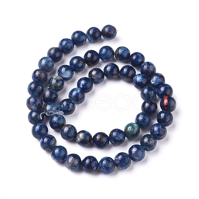 Natural Kyanite/Cyanite/Disthene Beads Strands G-D0006-C06-8mm-01-1