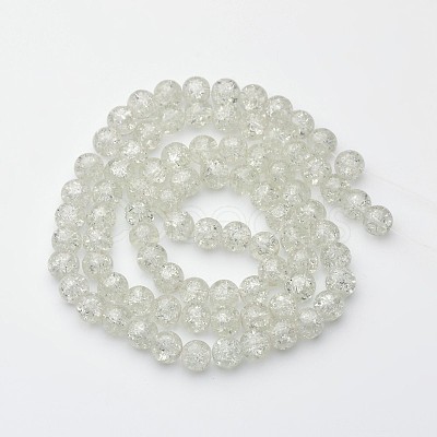 Crackle Glass Beads Strands X-CCG-Q001-10mm-01-1