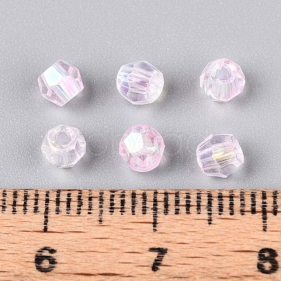 Transparent Spray Painted Glass Beads LS-EGLA-N018-4mm-11-1