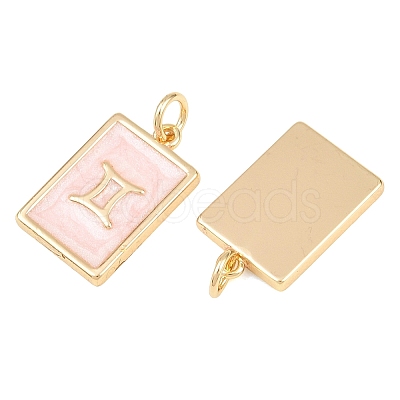 Brass Enamel Pendants KK-CBA62C2-01J-1