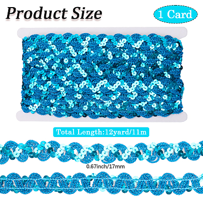 Polyester Paillette Beads OCOR-WH20012-13F-1