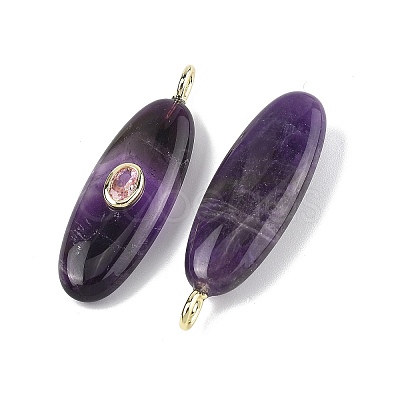 Natural Amethyst Pendants G-D357-02B-1