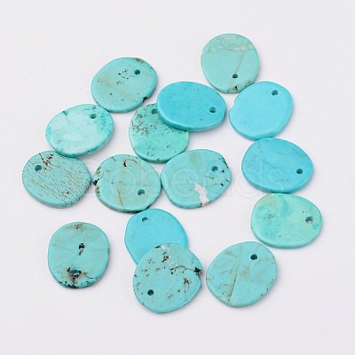Natural Howlite Charms X-TURQ-G929-B02-1