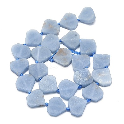 Natural Angelite Beads Strands G-G106-E03-01-1