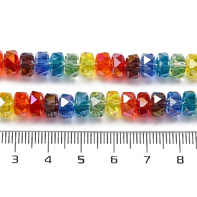 Electroplate & Gradient Color Glass Beads Strands X-LAMP-M023-01-1