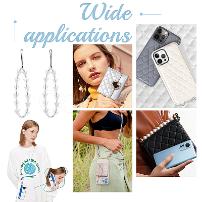 2Pcs Mobile Phone Straps AJEW-WR0001-46-1