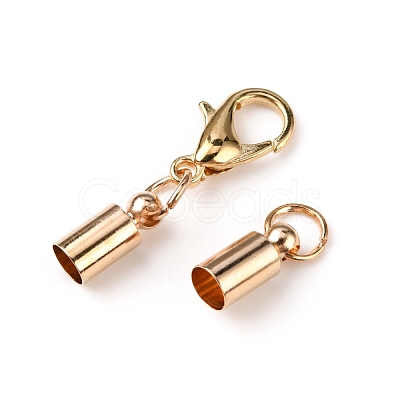 Brass Lobster Claw Clasps FIND-WH0044-78KCG-1
