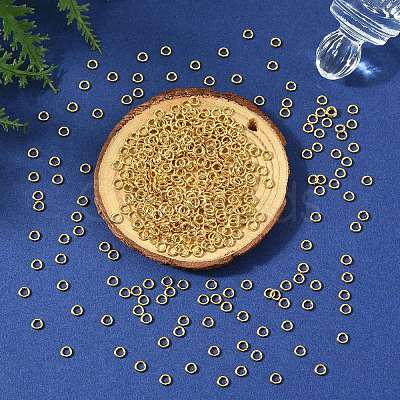 SHEGRACE Brass Open Jump Rings XGR0079G-13G-1