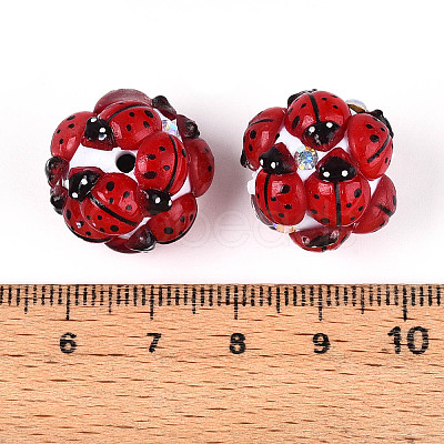 Round Resin Beads RESI-T059-02A-1