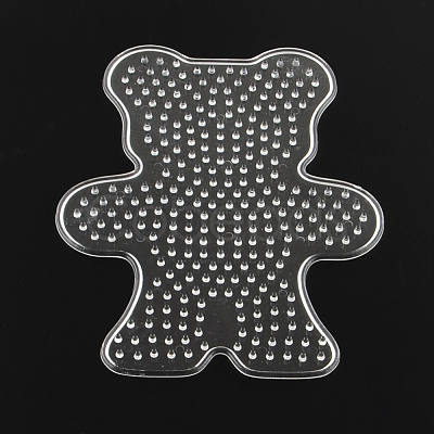 Bear ABC Plastic Pegboards used for 5x5mm DIY Fuse Beads X-DIY-Q009-29-1