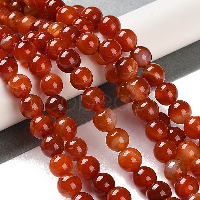 Natural Striped Agate/Banded Agate Beads Strands LS-G-Z060-A01-B05-1