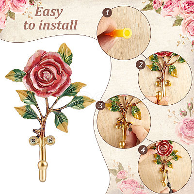 Alloy Enamel Hook Hangers DIY-WA0001-33-1