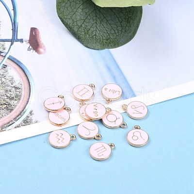 Alloy Enamel Pendants ENAM-S124-01B-09-1