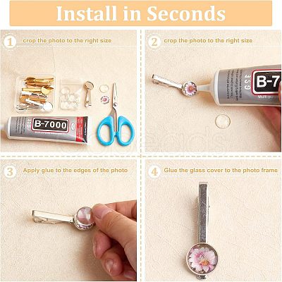 DIY Blank Tie Clip Making Kit DIY-FH0004-72-1