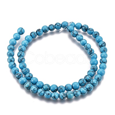 Synthetic Turquoise Beads Strands Z0NDC011-1-1